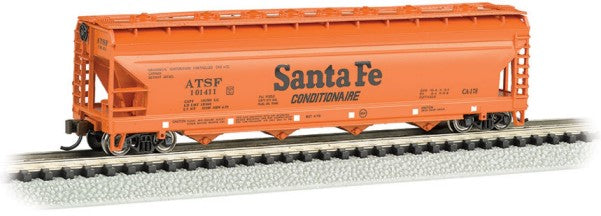 Bachmann 17564 N Santa Fe ACF 56' 4-Bay Center Flow Hopper #101414