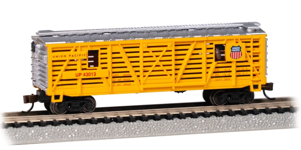 Bachmann 19752 N Union Pacific Animated Stock Car with Horses #43013
