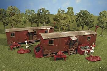 Bachmann 45175 HO Plasticville Railroad Work Sheds