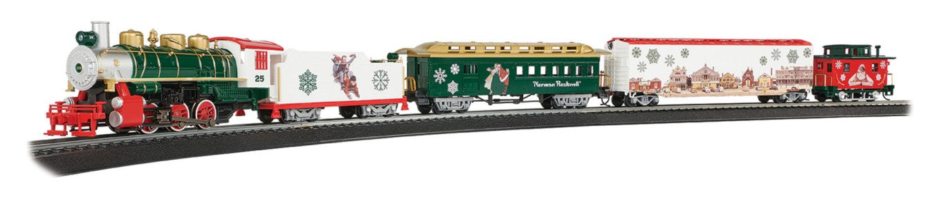 Bachmann 00774 Norman Rockwell Christmas Express HO Gauge Starter Train Set
