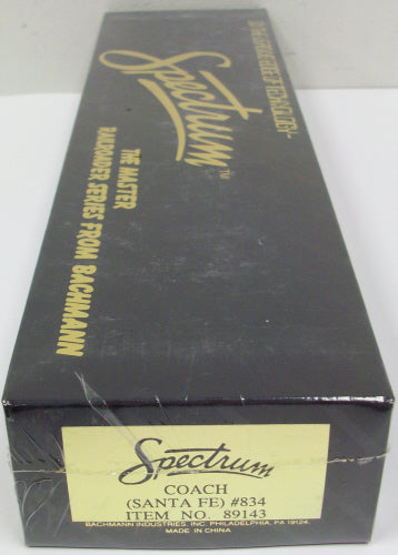 Bachmann 89143 HO Santa Fe Coach Passenger Car #834