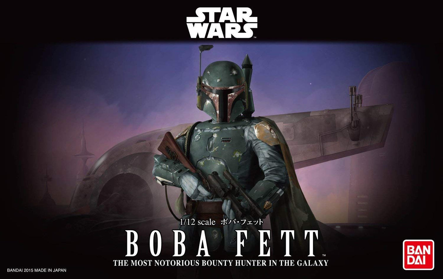 Bandai 0201305 1:12 Star Wars Boba Fett Plastic Model Kit