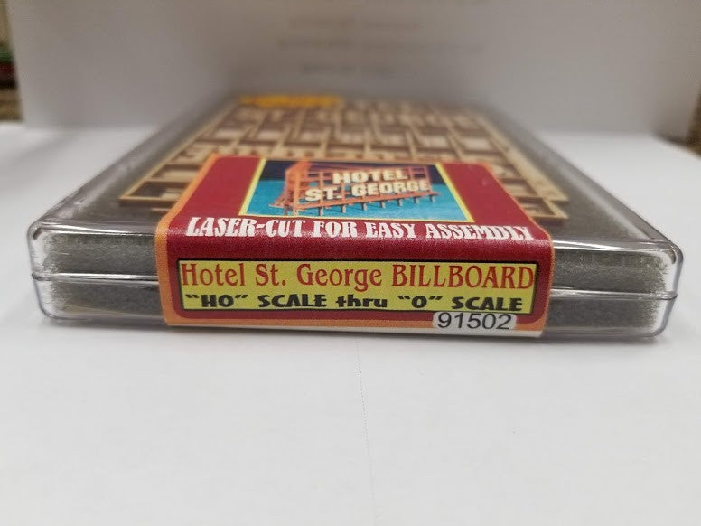 Bar Mills 91502 HO Hotel St. Geroge Billboard Laser Cut Kit