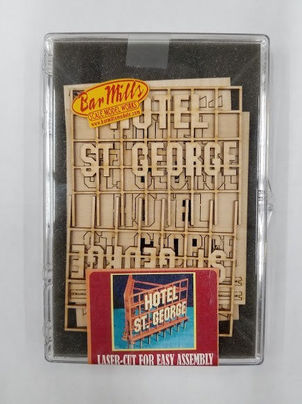 Bar Mills 91502 HO Hotel St. Geroge Billboard Laser Cut Kit