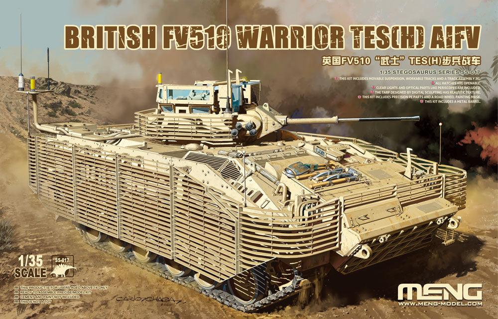 Meng Models SS-017 1:35 British FV510 Warrior TES(H) AIFV Plastic Model Kit