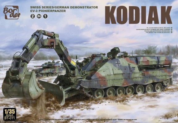 BorderBT-011 1:35 Kodiak Swiss Series/German Demonstrator Military Tank Kit