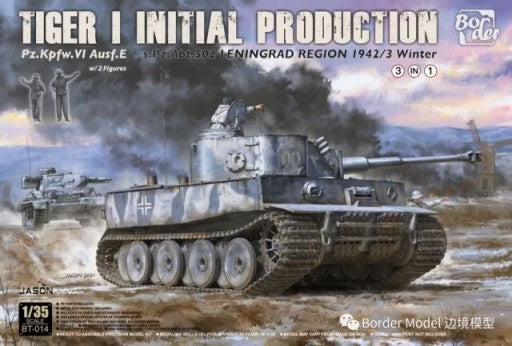 BorderBT-014 1:35 Pz.Kpfw.VI Ausf.E Tiger I Military Tank Model Kit
