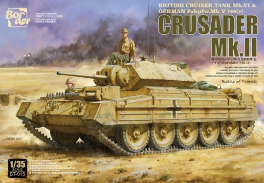 BorderBT-015 1:35 Crusader Mk. II British Cruiser Military Tank Model Kit