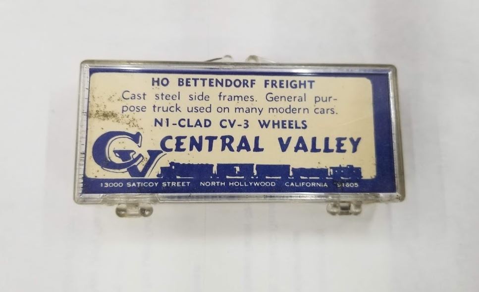 Central Valley Models T-55 HO N1-CLAD CV-3 Wheels Bettendorf Freight