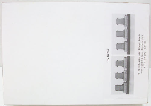 BH Models 159-603 HO Ingot Buggy Kits (Set of 3)