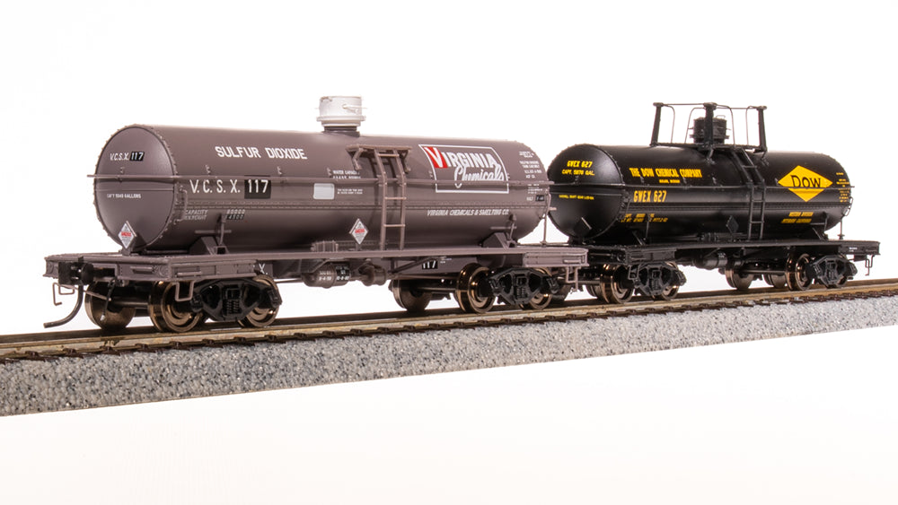Broadway Limited 7671 HO GWEX/VCSX 1960s Scheme 6000 Gallon Tank Car (Set of 2)