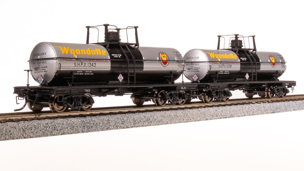 Broadway Limited 7678 HO Wyandotte 1950s 6000 Gallon Tank Car (Pack of 2)