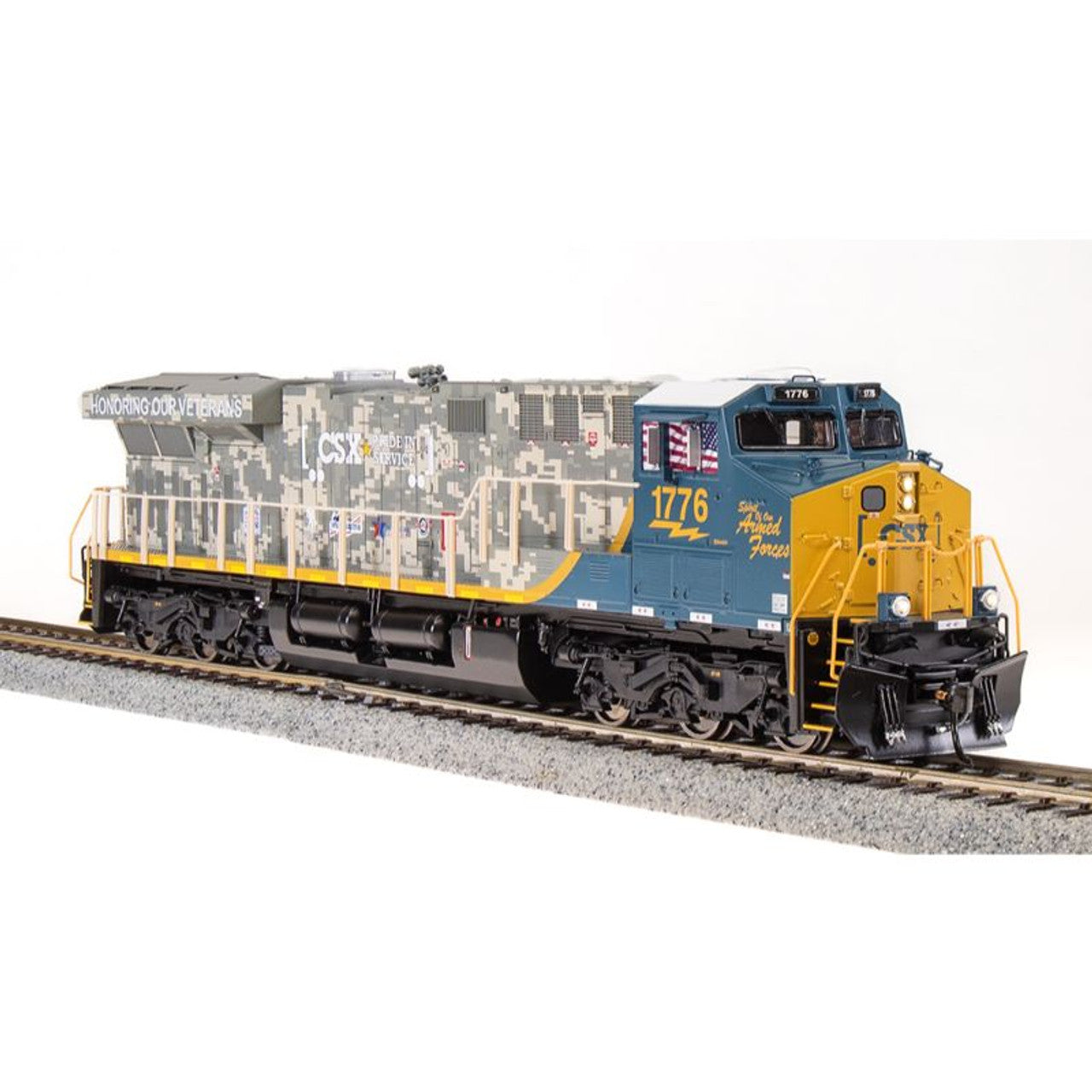 Broadway Limited 7172 HO CSX GE ES44AC Diesel Locomotive Sound/DC/DCC #1776