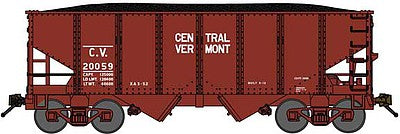 Bluford Shops 60521 N Central Vermont USRA 30' 6" 2-Bay Hopper with Load