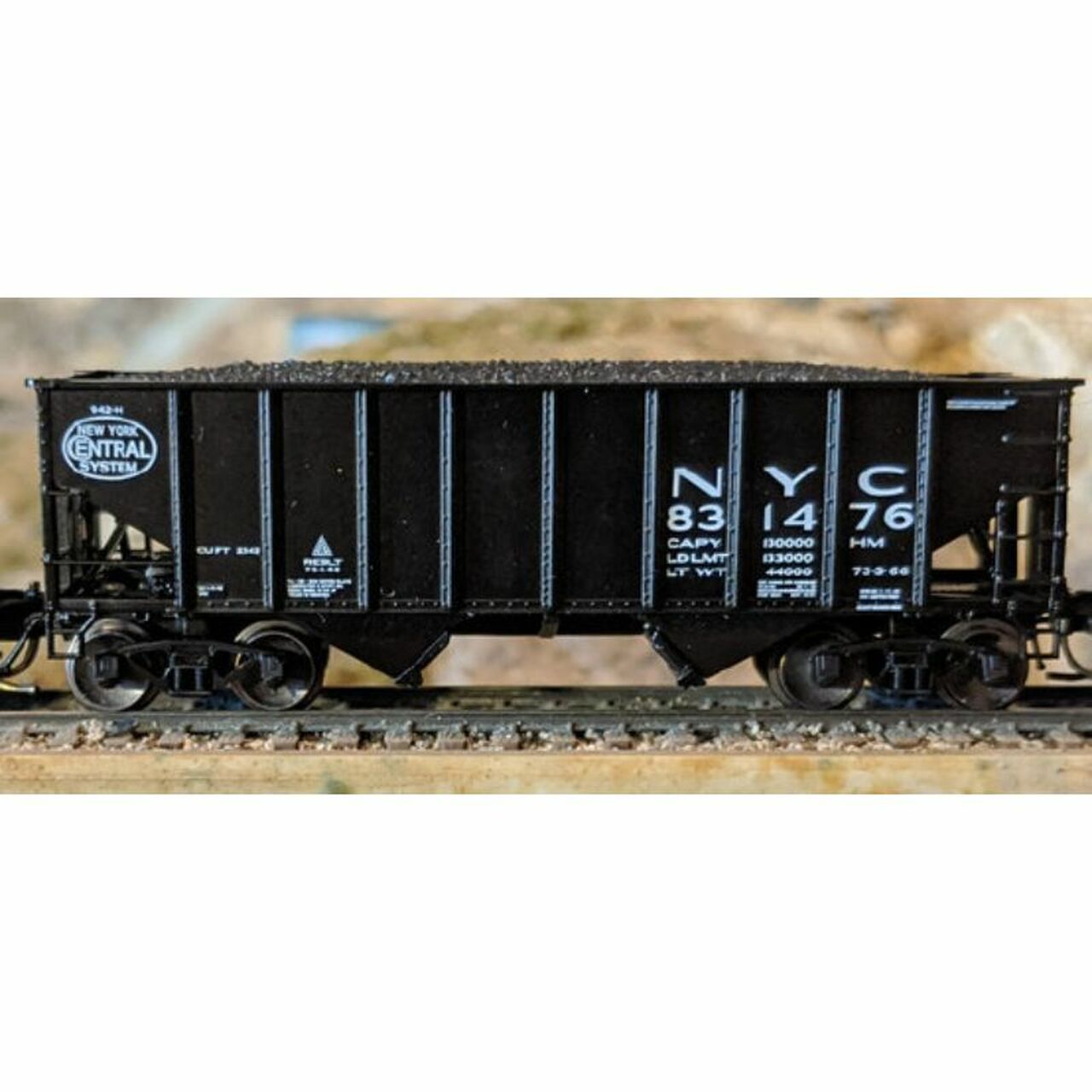 Bluford Shops 65270 N New York Central 8-Panel 2-Bay Hopper #831476
