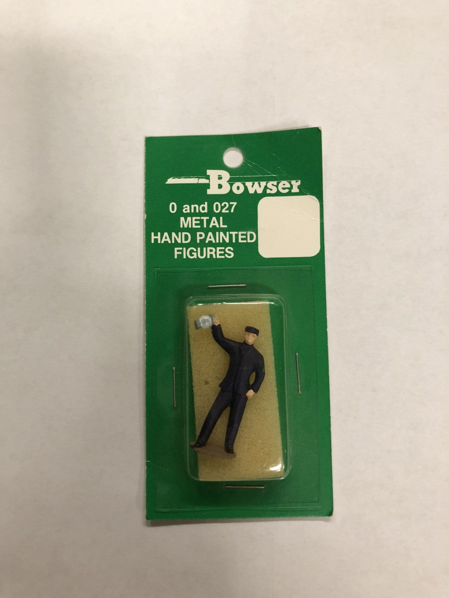 Bowser 013746 Metal Hand Painted Figures- Brakeman Waving Lantern