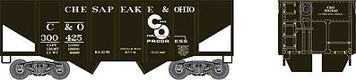 Bowser 41382 HO Chesapeake & Ohio 55-Ton Fishbelly 2-Bay Open Hopper #300442