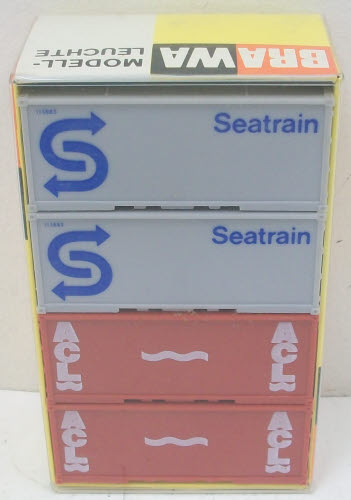 Brawa 1163 HO Scale Containers (Set of 4)