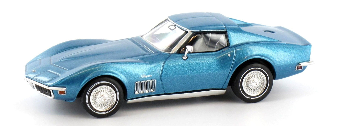 Brekina Automodelle 19961 1:87 Chevrolet Corvette C3 (Metallic Blue)