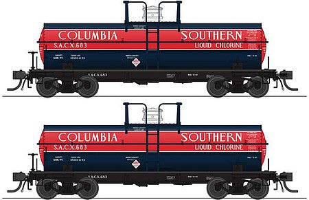 Broadway Limited 6460 HO Columbia Southern 6000-Gallon Tank Car (Set of 2)