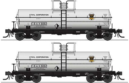 Broadway Limited 6462 HO Ethyl Corporation 6000 Gallon Tank (Set of 2)
