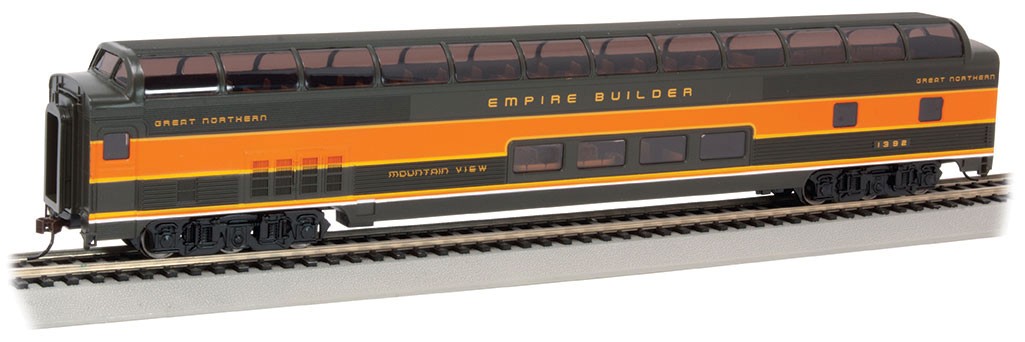 Bachmann 13003 HO Great Northern 85' Budd Full Dome Passenger Car #1392