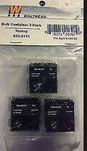 Walthers 933-2101 HO Bulk Container Baltimore & Ohio (Pack of 3)