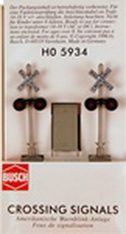 Busch 5934 HO Crossing Signals (Pack of 2)
