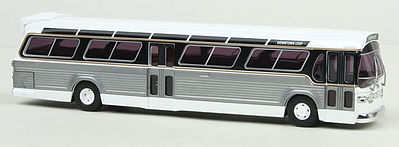 Busch 44510 White Fishbowl Bus