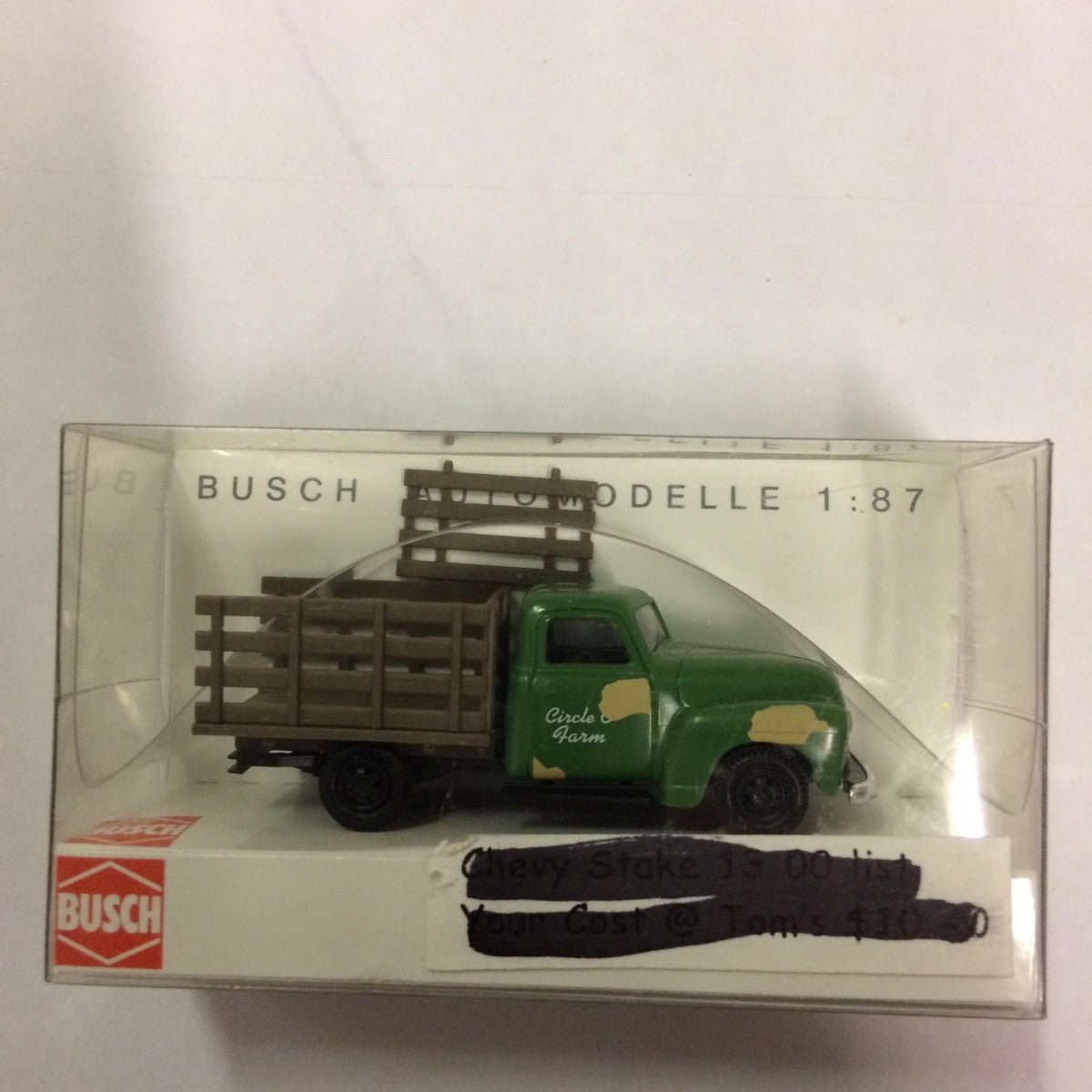 Busch 48208 HO Circle C Farm Chevrolet Pick-Up Farm Truck