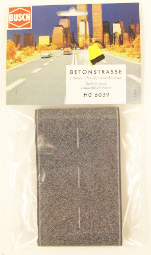 Busch 6039 HO Tarmac Road 1m long