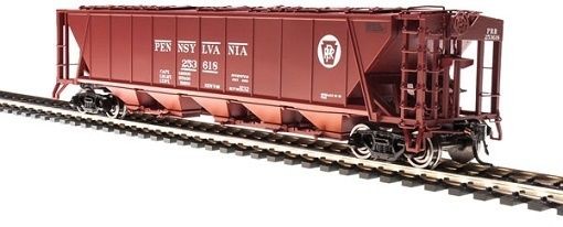 Broadway Limited 4085 HO PRR Class H32 5-Bay Covered Hopper Set C (Pack of 2)