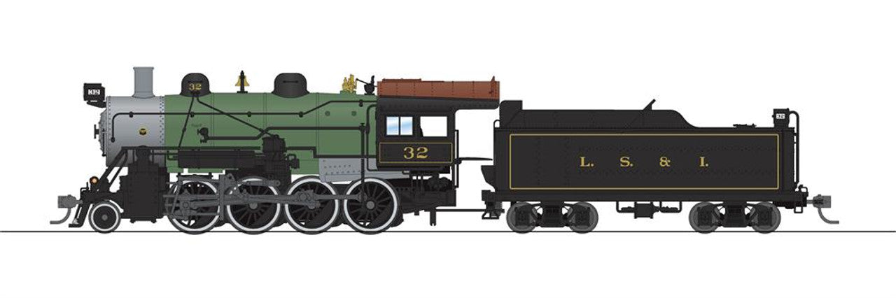 Broadway Limited 7333 HO LS&I 2-8-0 Consolidation Steam Locomotive DCC/Sound #32