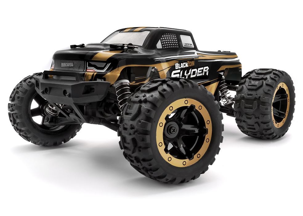 BlackZon 540101 1:16 Gold Slyder Electric 4WD RTR Monster Truck