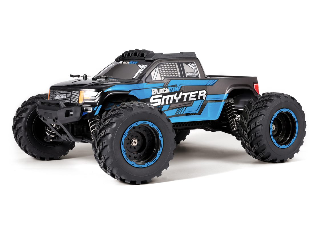 BlackZon 540111 1:12 Blue Smyter MT 4WD RTR Electric Monster Truck