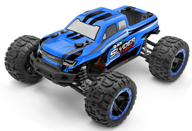 BlackZon 540201 1:16 Blue Slyder Turbo MT Electric 4WD Off Road RTR