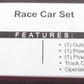 MTH 10-4027 O Tinplate No. 85 Racing Automobile Set