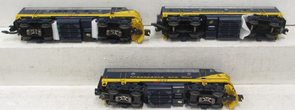 MTH 20-2741-1 C&O F-7 ABA Diesel Engine Set #7042/7043/7521 w/PS2