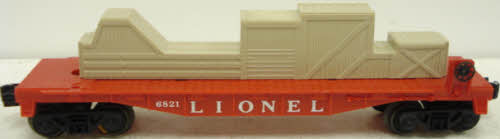 Lionel 6821 Vintage O Flatcar with Crate Load