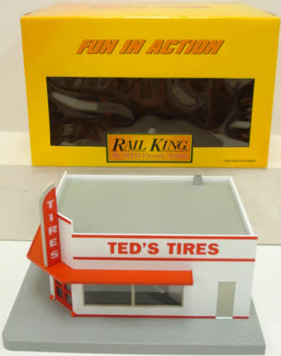 MTH 30-90216 O Gauge Ted's Tires 1-Story Corner Store