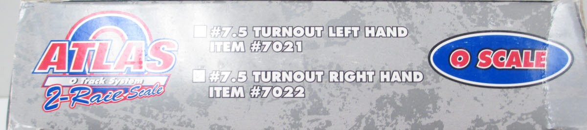 Atlas 7022 O Code 148 2-Rail Solid Nickel Silver #7.5 Right Hand Switch Turnout
