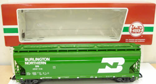 LGB 43820 G Scale Burlington Northern Covered Hopper Car w/Plastic Wheels