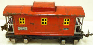 Lionel 657 Vintage O Prewar Tinplate Caboose