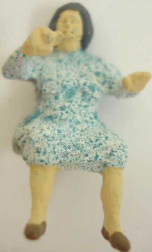 Arttista 1464 Woman to Sit at Table Pewter Figure