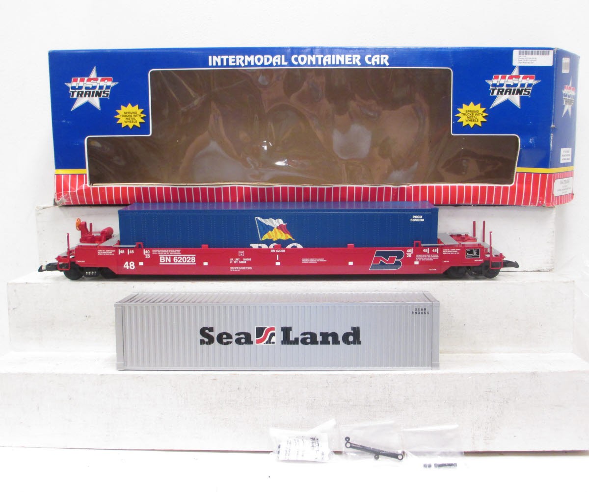 USA Trains R17108 G Burlington Northern Intermodal Flat Car #62028