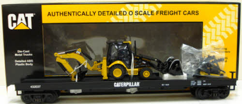 MTH 20-98565 Caterpillar Flatcar w/ 432E Backhoe