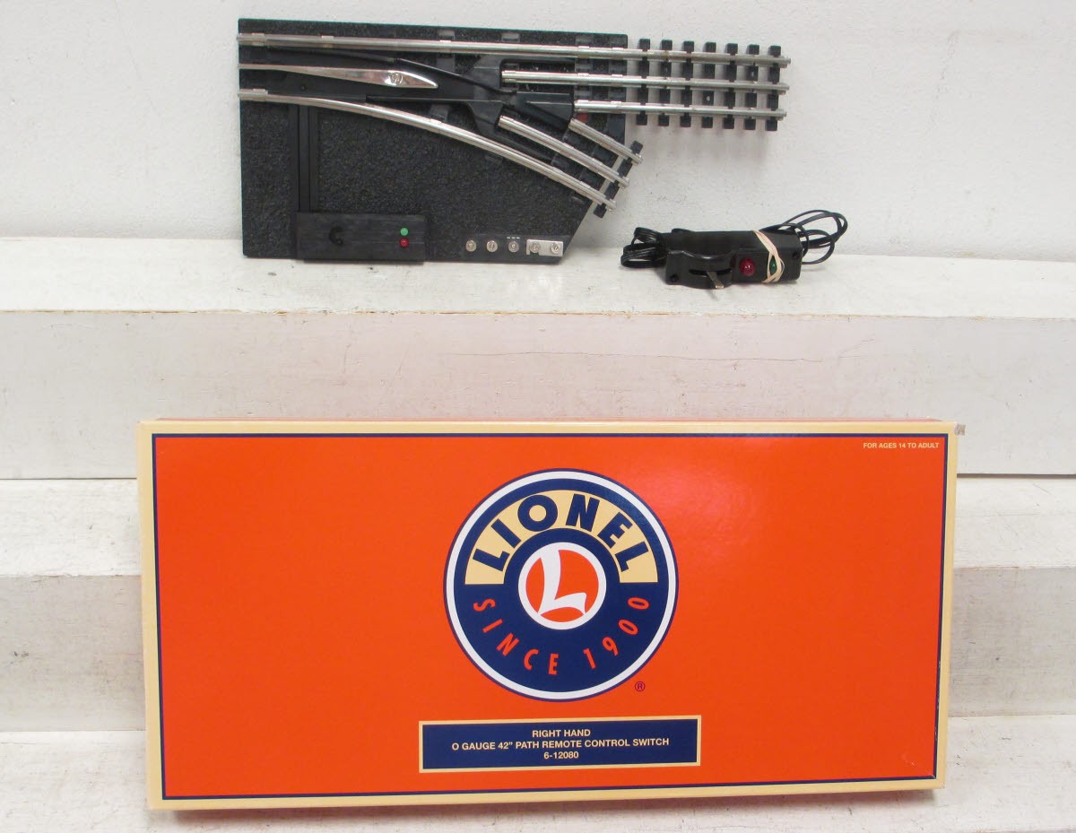 Lionel 6-12080 O 42" Remote-Control Right Hand Switch Turnout