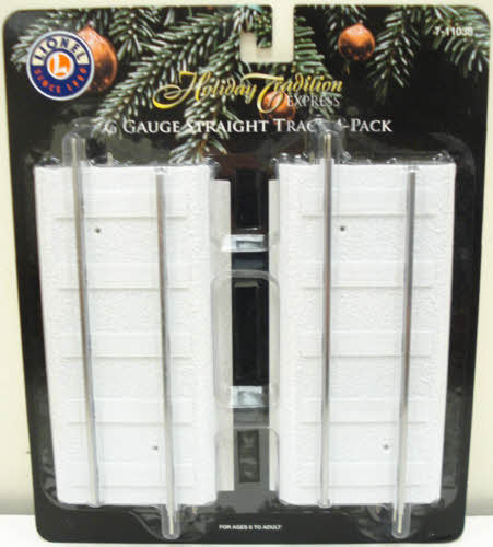Lionel 7-11038 Snow Covered Straight Track (Set of 4)