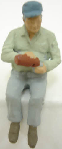 Arttista 1176 O Scale Sitting Man With Thermos Pewter Figure