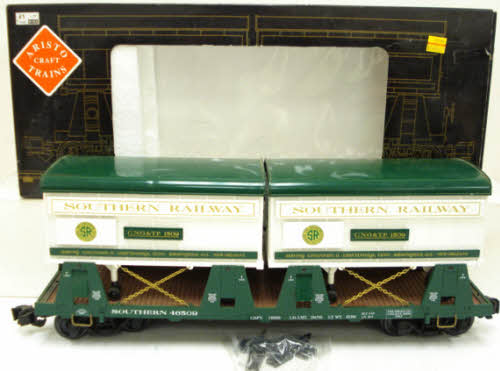 Aristo-Craft 46509 Southern Railway Piggyback Flatcar with Metal Wheels